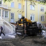 Gru cingolata - Effer 525 - Gru per centro storico