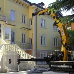 Gru cingolata - Effer 525 - Ideale per centri storici