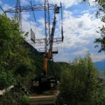 gru cingolata effer 525 servizio cestello anche nei posti più scomodi